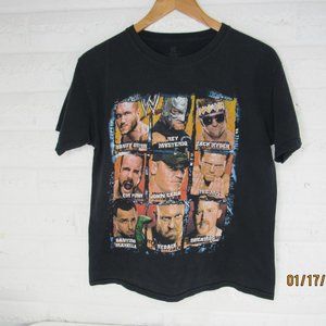 WWE Wrestling T-shirt John Cena Rey Mysterio Zack Ryder Youth L(14-16) Black